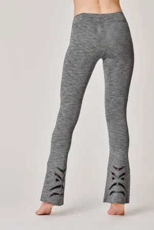 Vortice Grey Flare Leggings