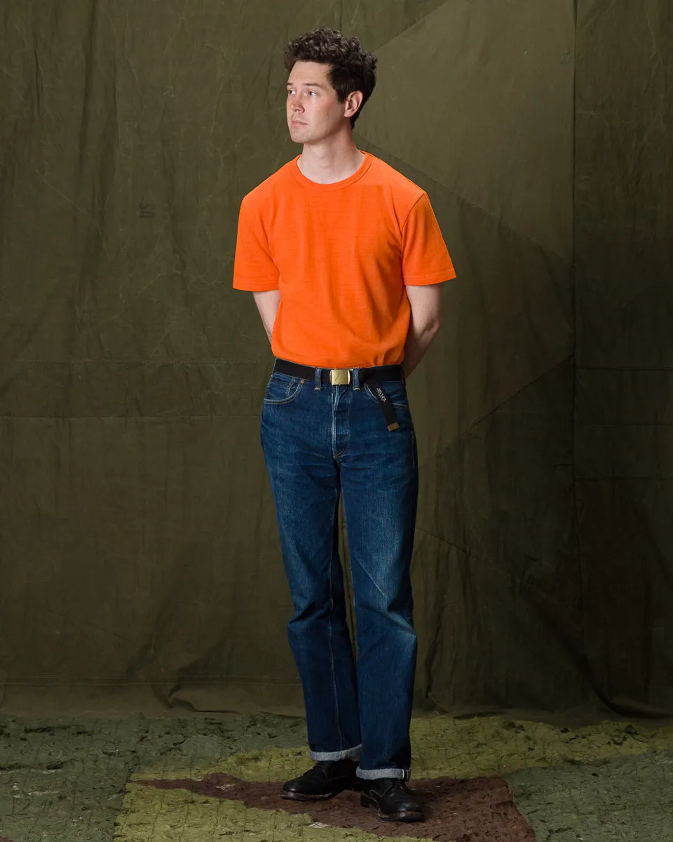 Wakayama Special Loopwheel Tee - Satsuma Orange