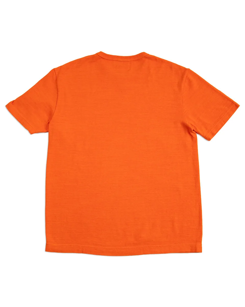Wakayama Special Loopwheel Tee - Satsuma Orange