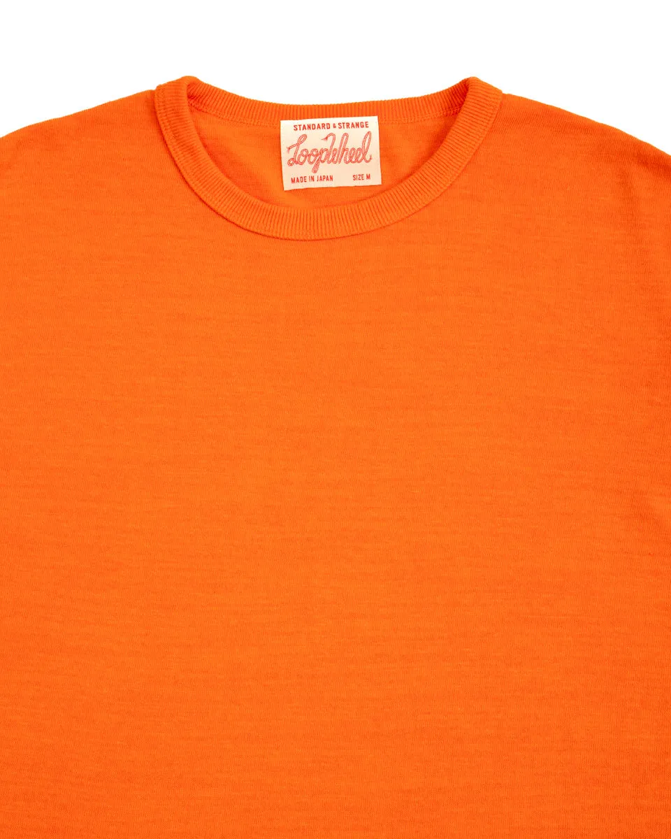 Wakayama Special Loopwheel Tee - Satsuma Orange