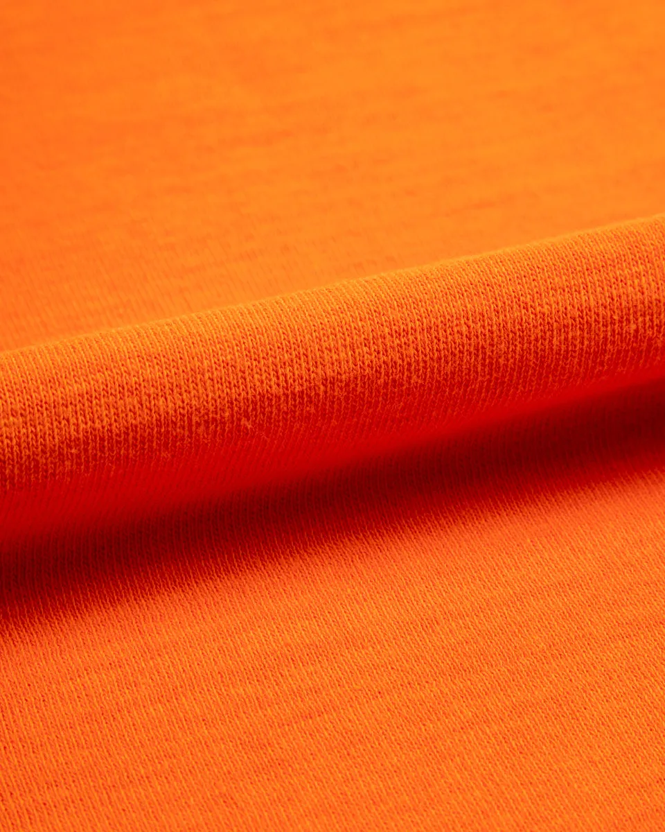 Wakayama Special Loopwheel Tee - Satsuma Orange