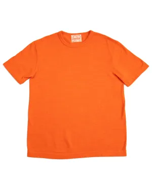 Wakayama Special Loopwheel Tee - Satsuma Orange