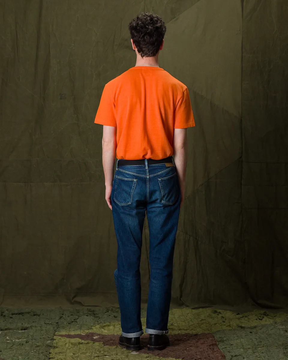 Wakayama Special Loopwheel Tee - Satsuma Orange