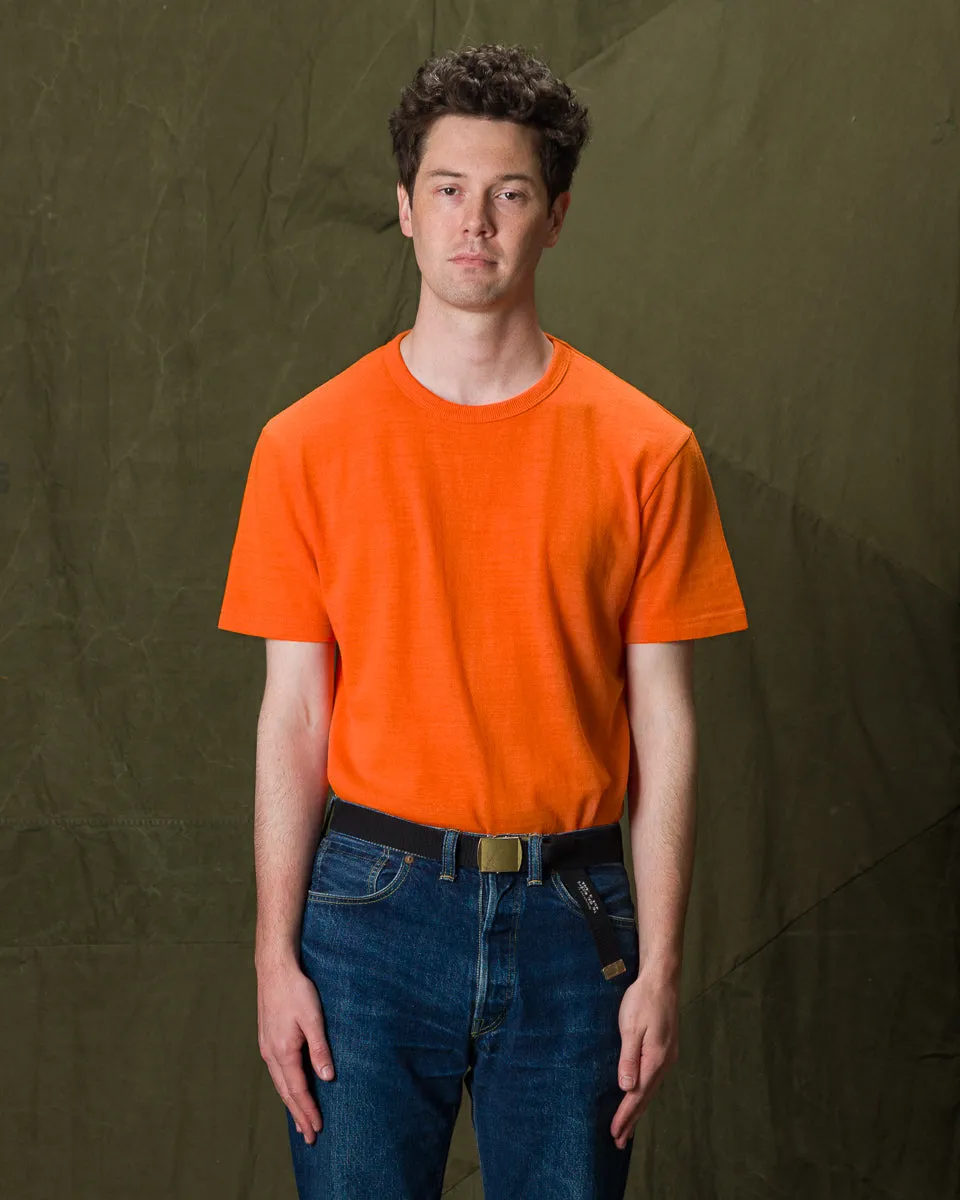 Wakayama Special Loopwheel Tee - Satsuma Orange
