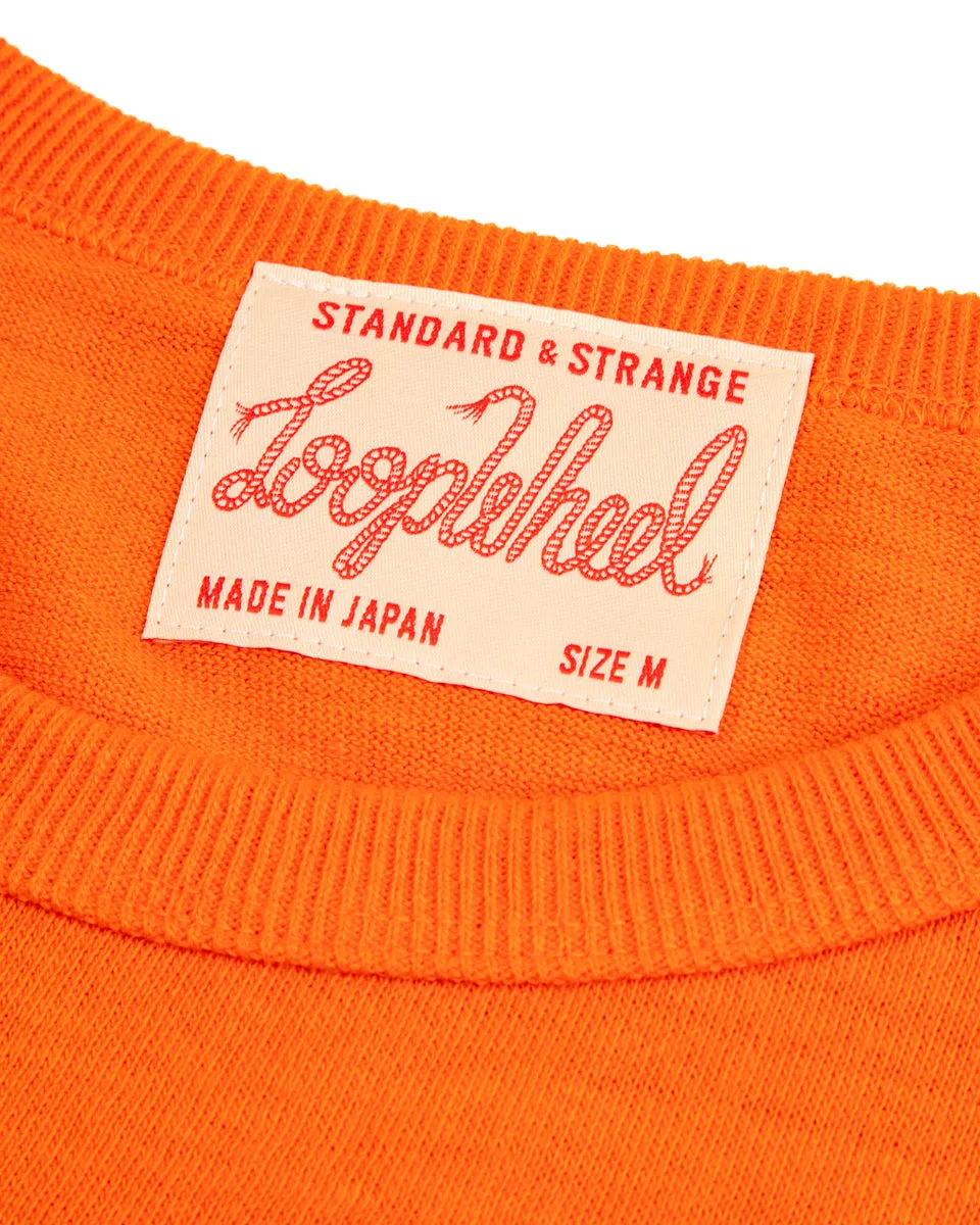 Wakayama Special Loopwheel Tee - Satsuma Orange