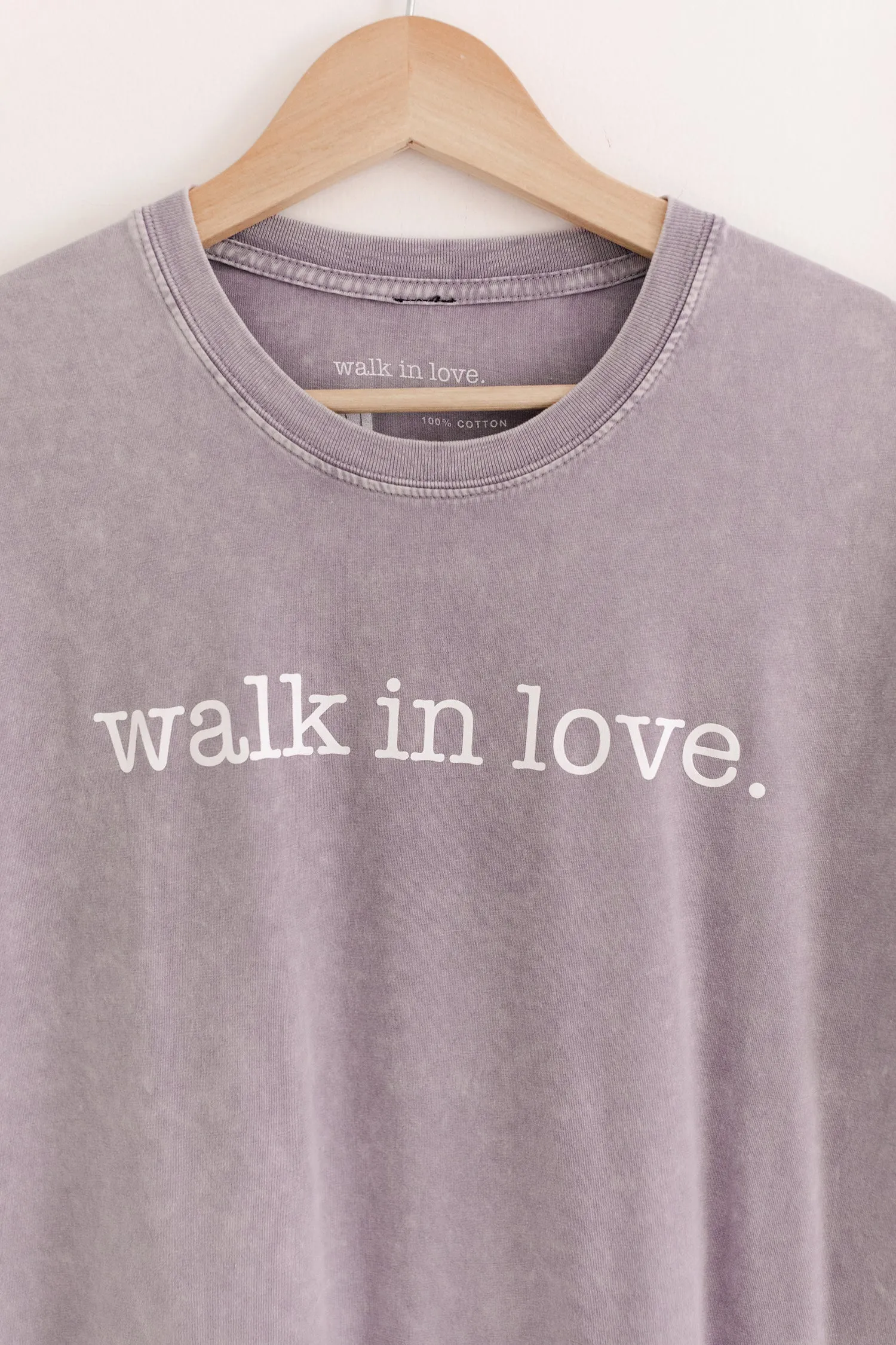 walk in love. Original Orchid Stone Washed Tee