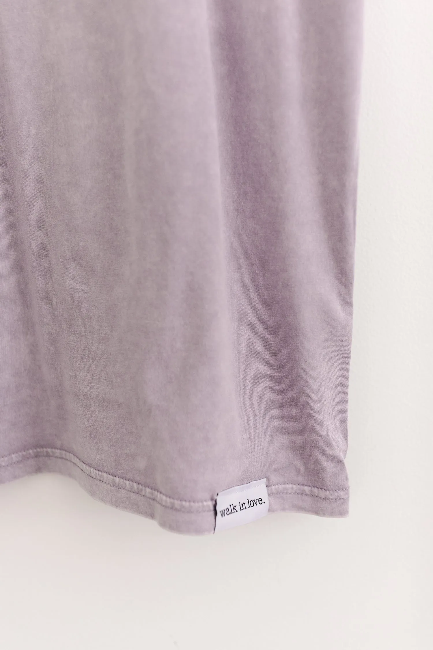 walk in love. Original Orchid Stone Washed Tee
