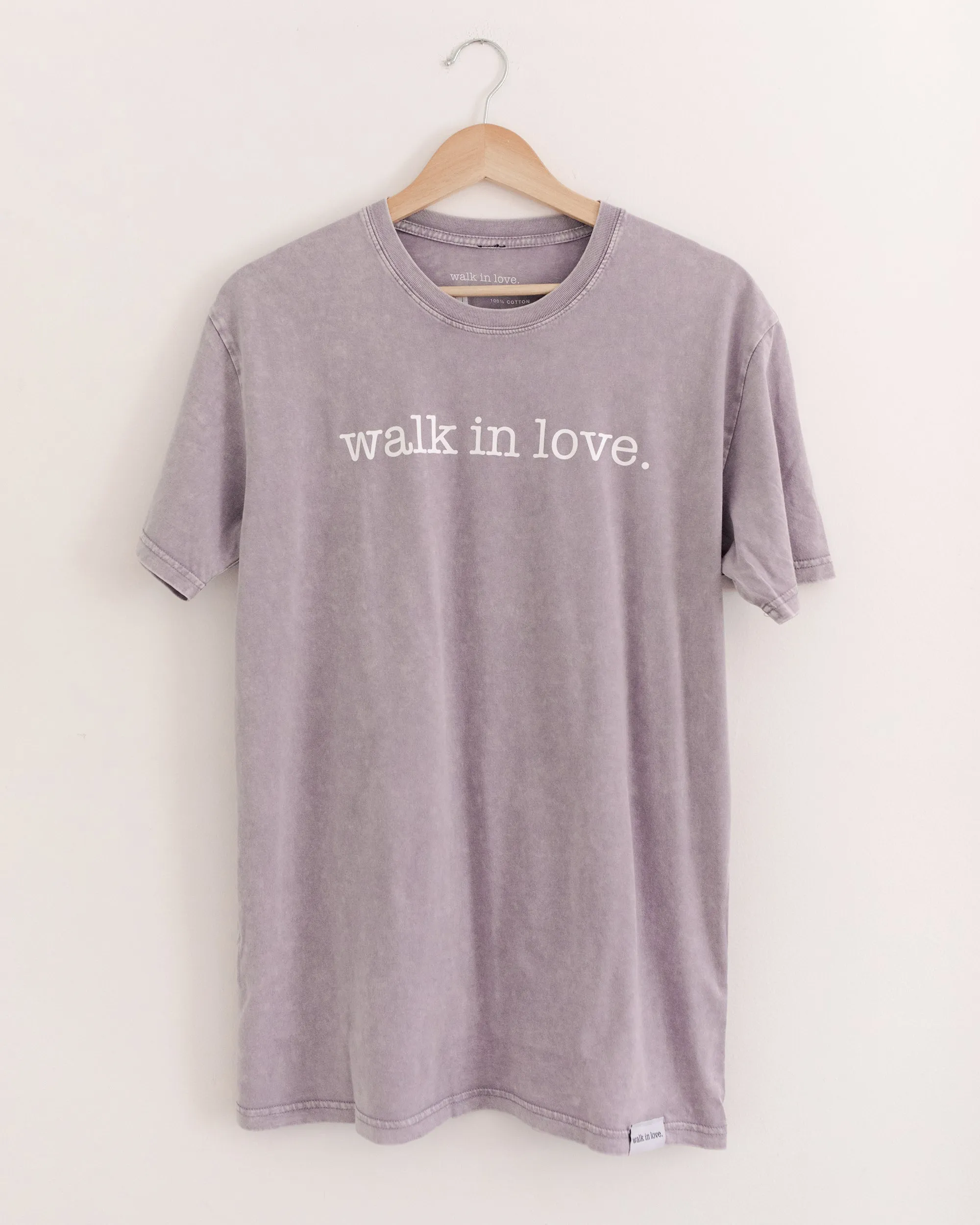 walk in love. Original Orchid Stone Washed Tee