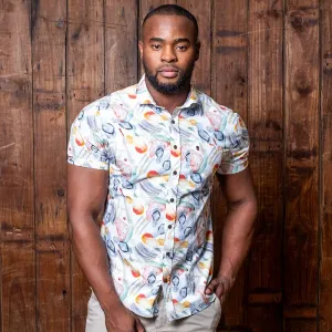 Watercolour Summer Ss Shirt - Pelican