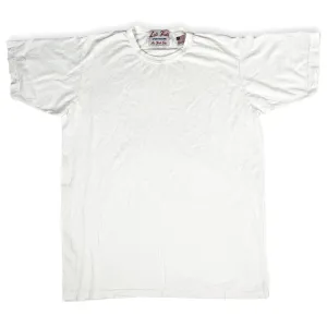 White 55% Hemp, 45% organic Cotton crew Tee