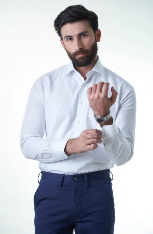 White Check Cotton Shirt