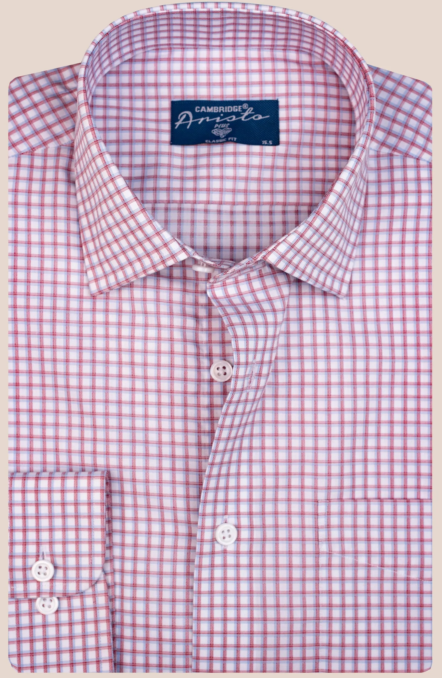 White Shadow Twill Check Shirt