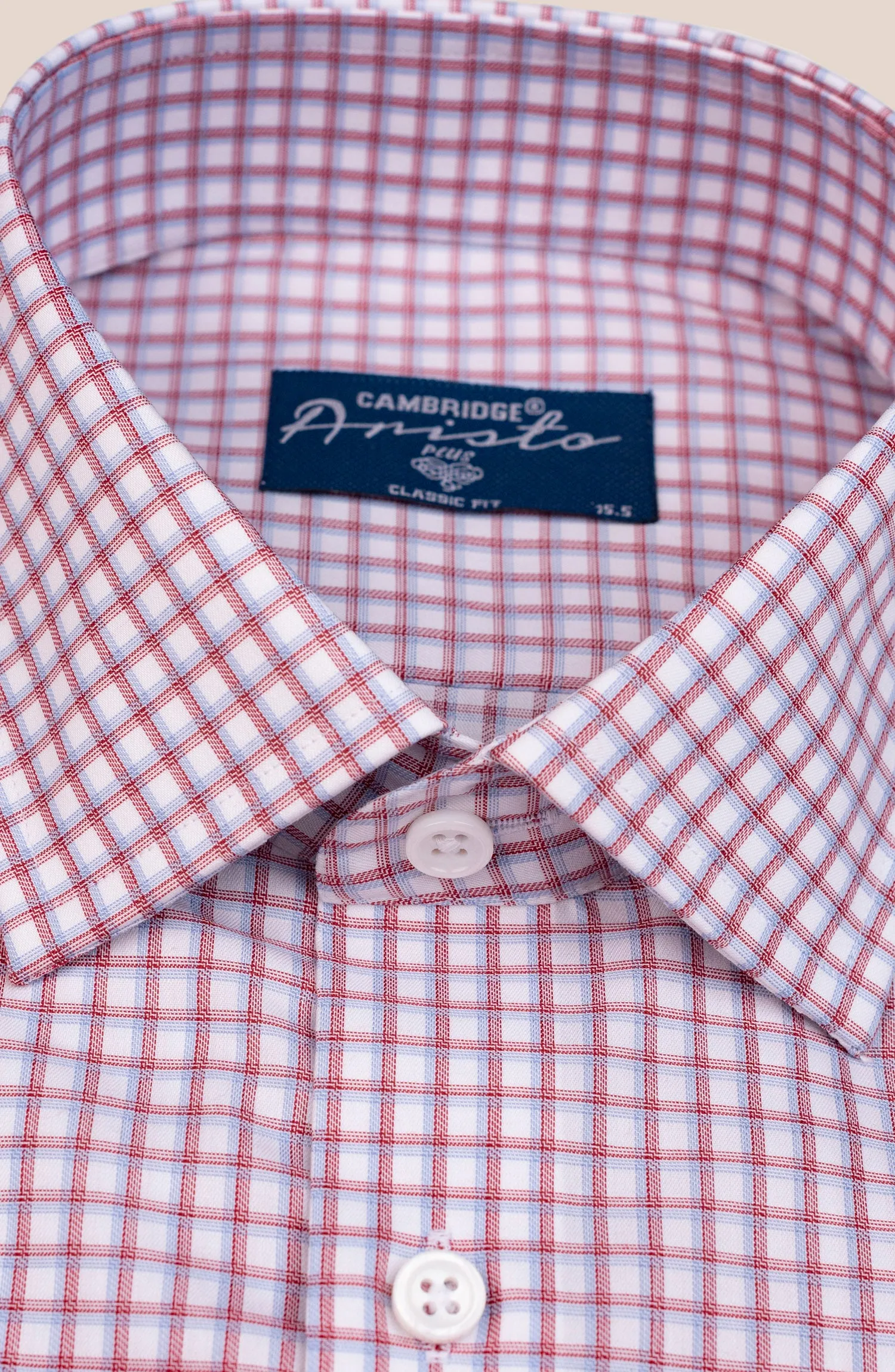 White Shadow Twill Check Shirt