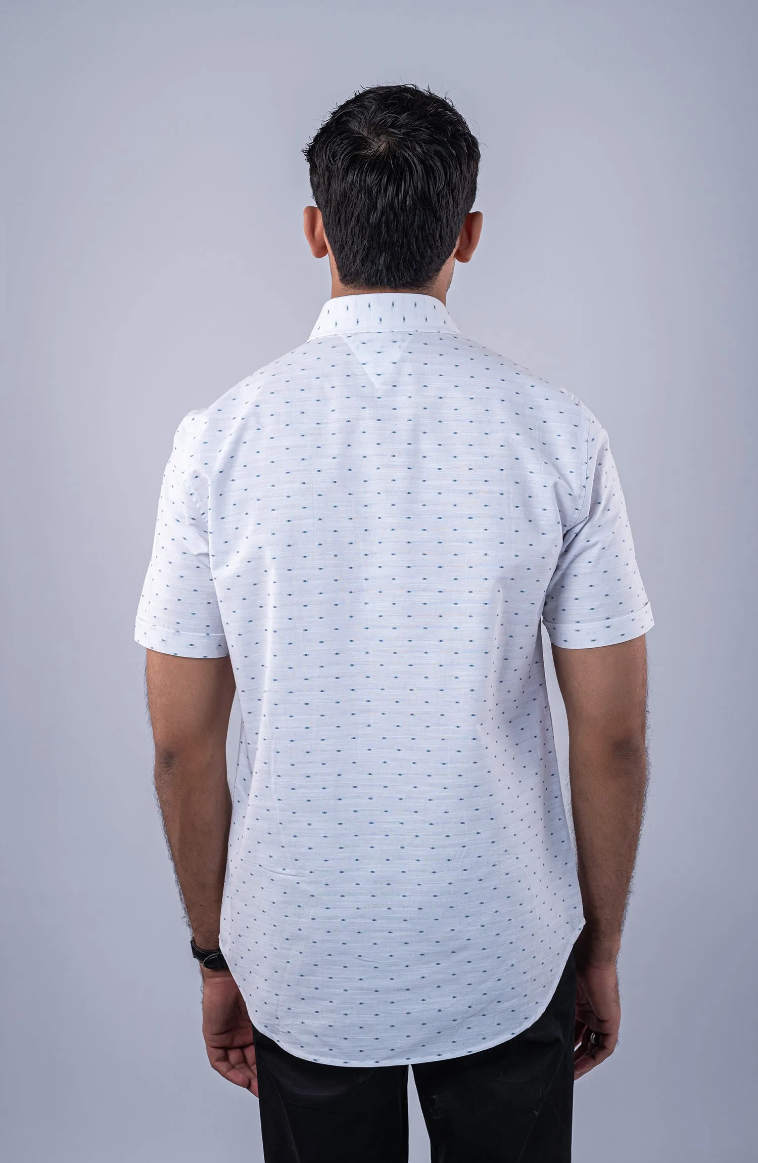 White Stripes Yarn Dyed Shirt