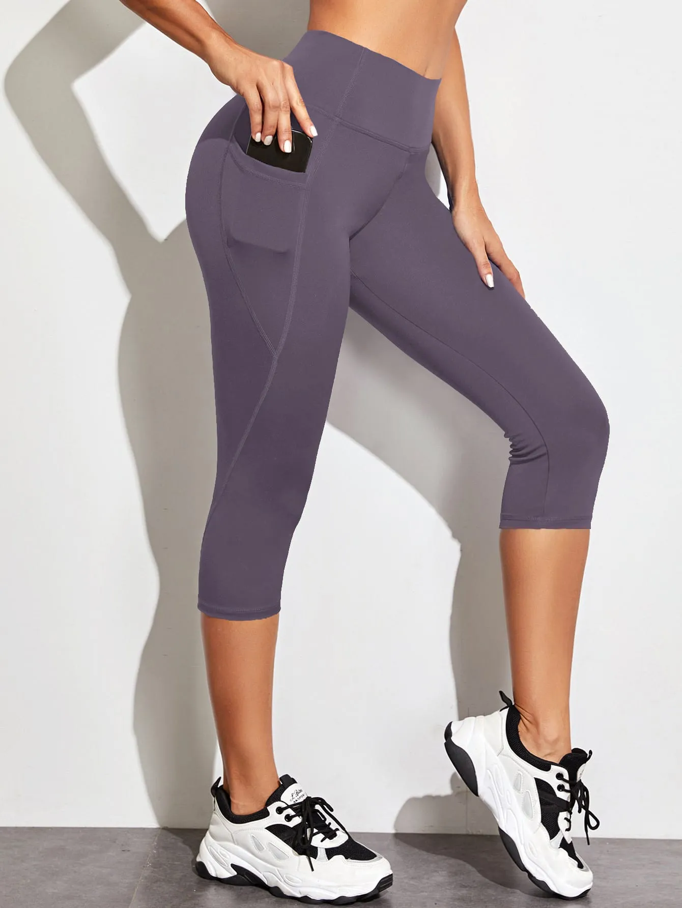 Wide Waistband Sports Leggings With Phone Pocket ss22