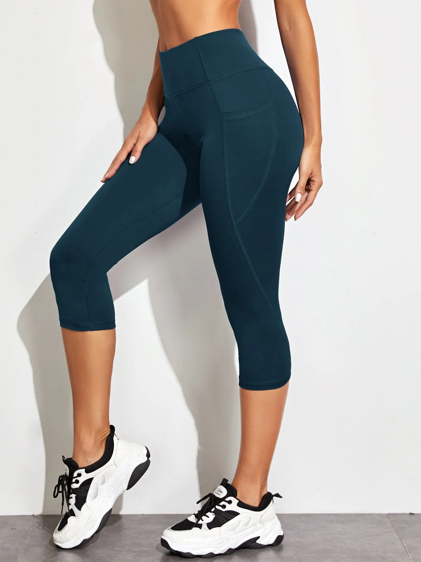 Wide Waistband Sports Leggings With Phone Pocket ss22