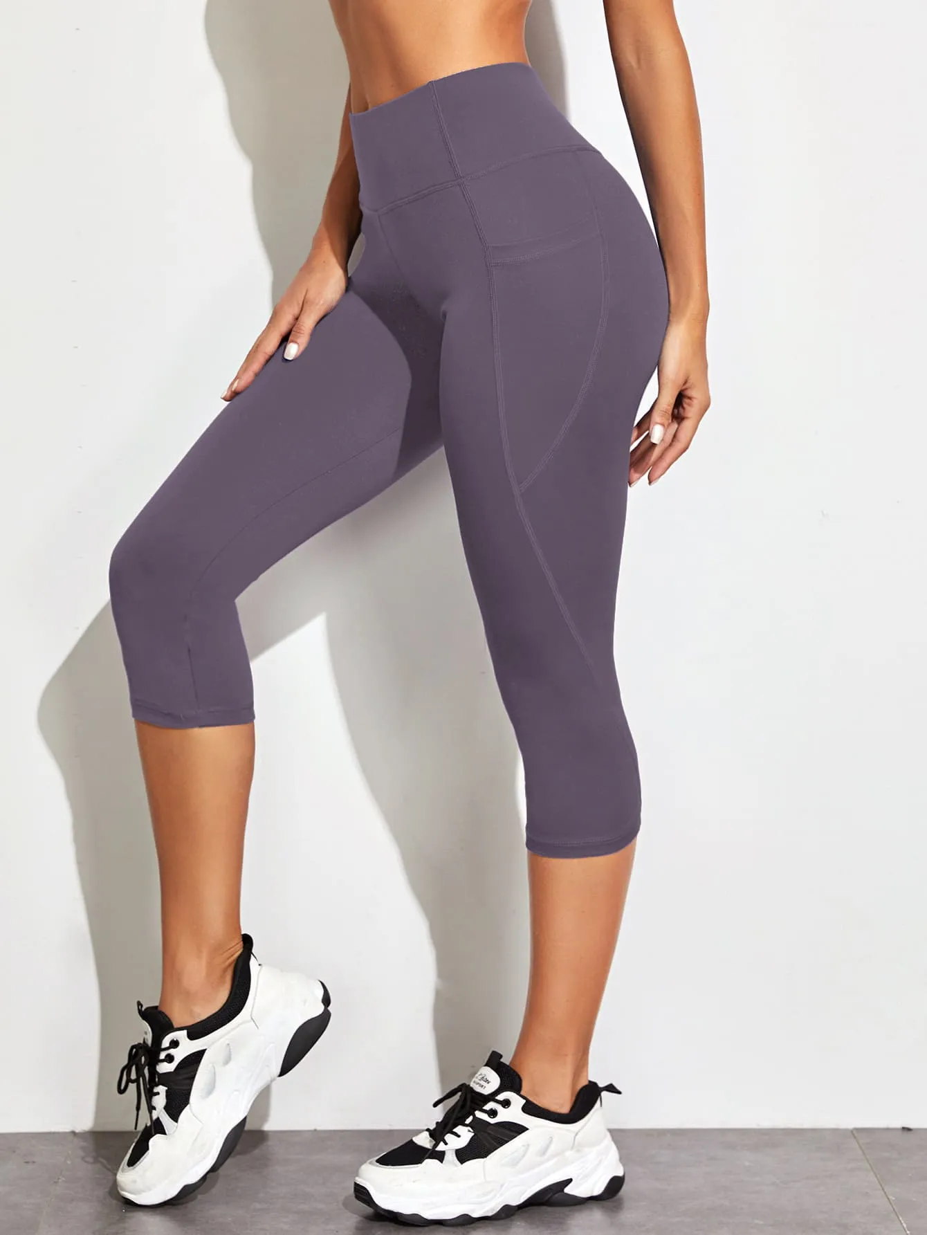 Wide Waistband Sports Leggings With Phone Pocket ss22