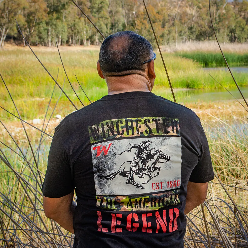 Winchester Pro - Camo American Rider - Short Sleeve T-Shirt