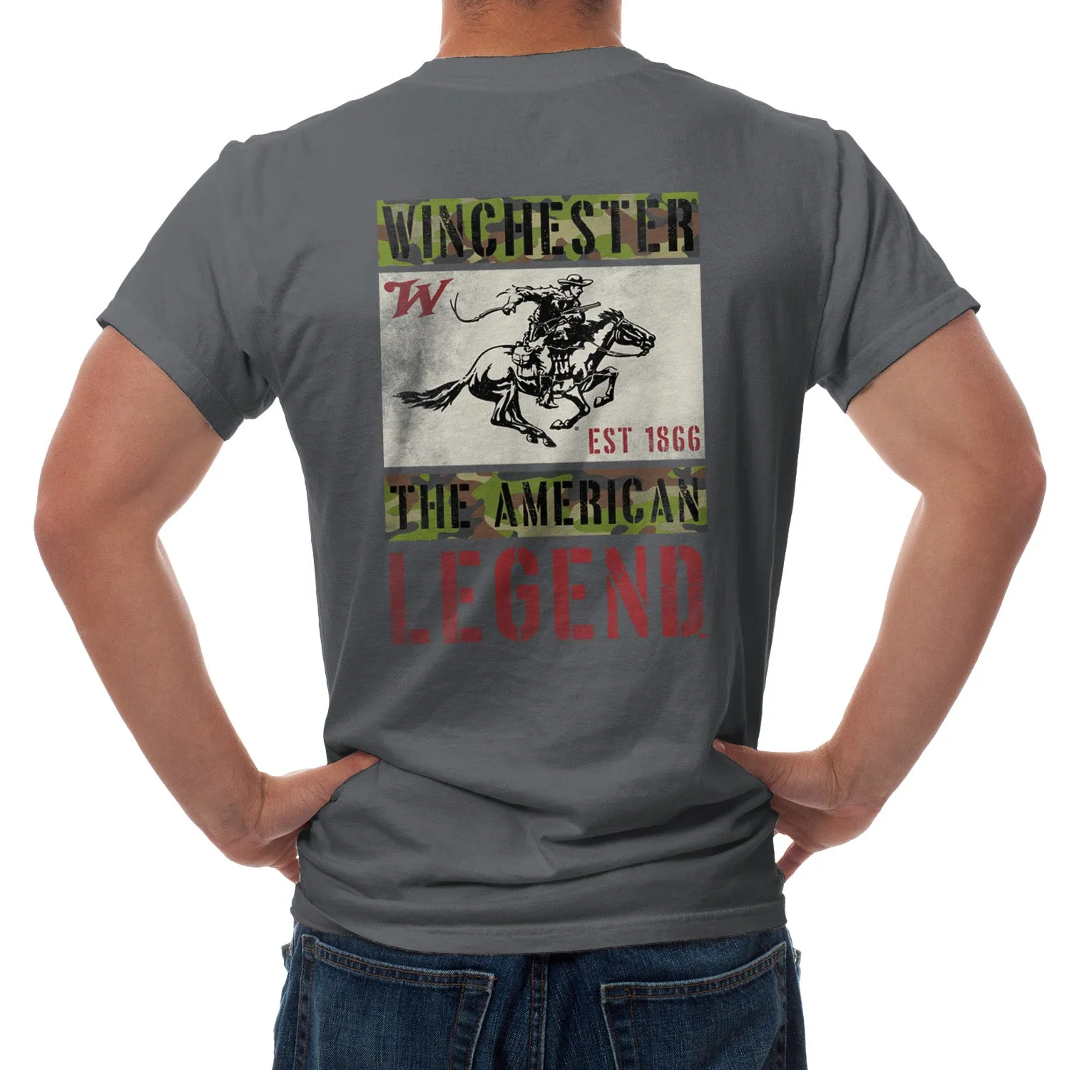 Winchester Pro - Camo American Rider - Short Sleeve T-Shirt