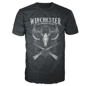 Winchester Pro -  Deer Skull Crossed Rifles - Short Sleeve T-Shirt