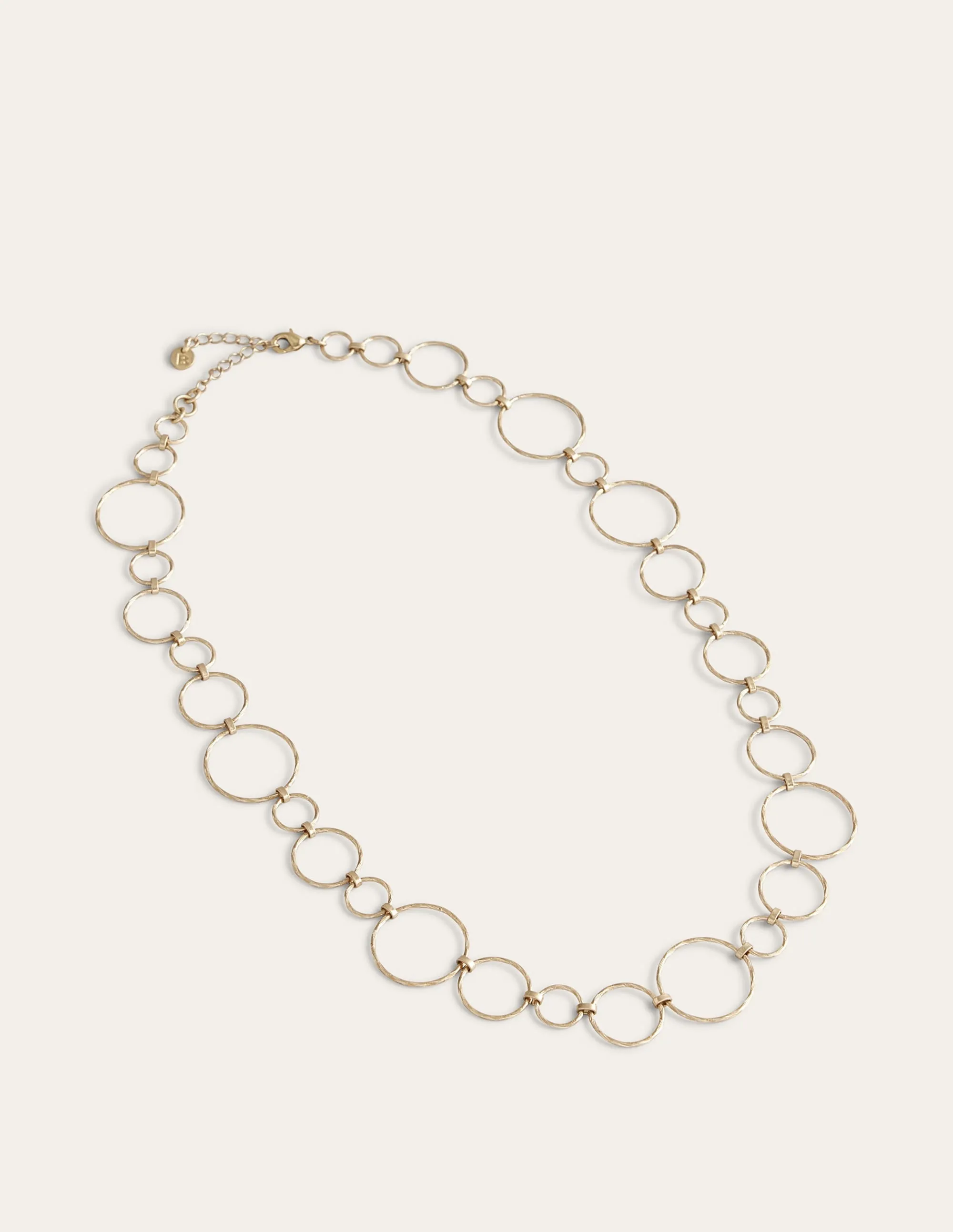 Wire Ring Necklace-Gold
