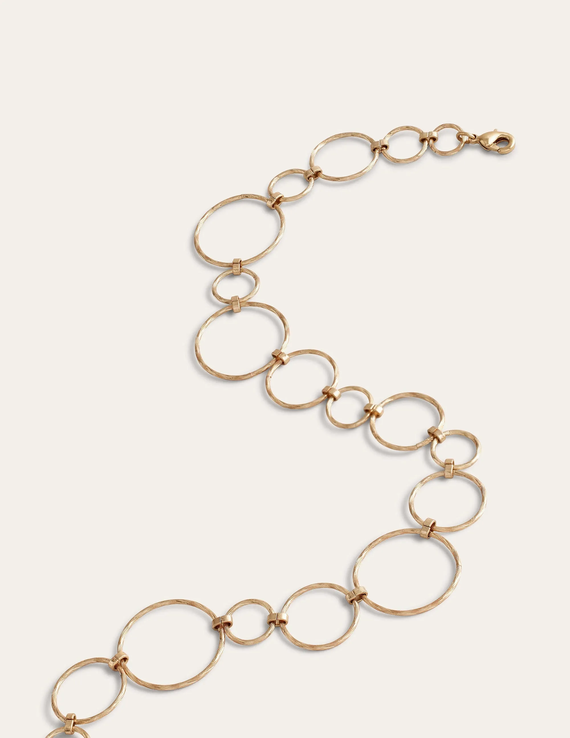 Wire Ring Necklace-Gold
