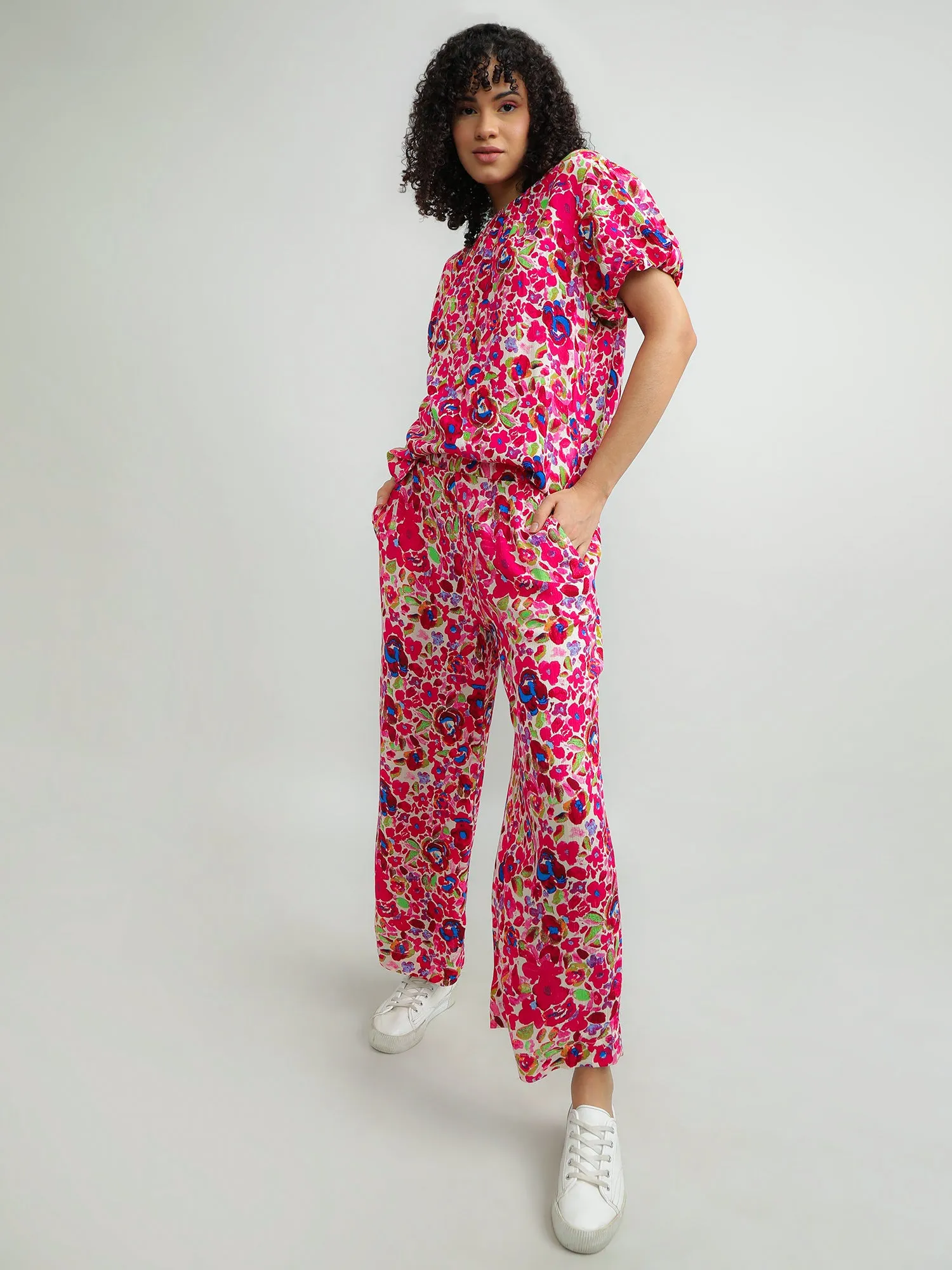 Women Viscose Multicolour Comfy Pants