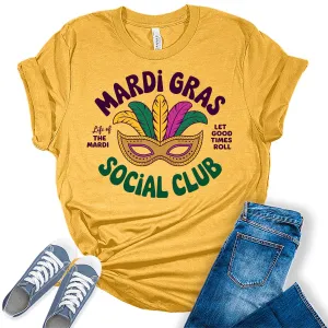 Women's Mardi Gras Social Club Graphic Tees
