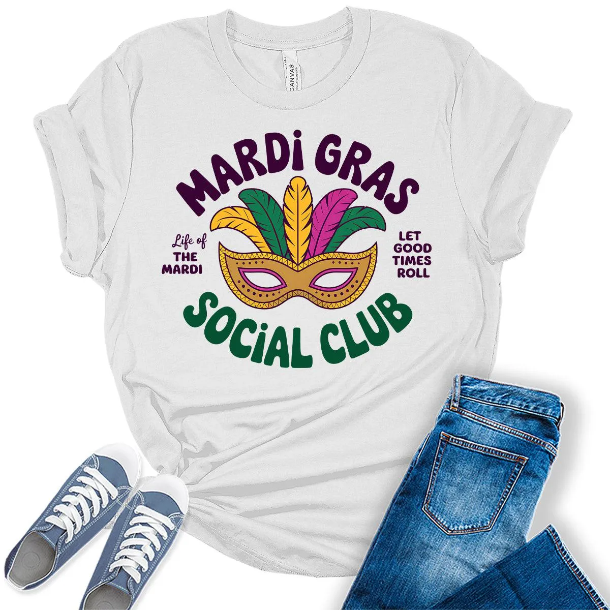 Women's Mardi Gras Social Club Graphic Tees