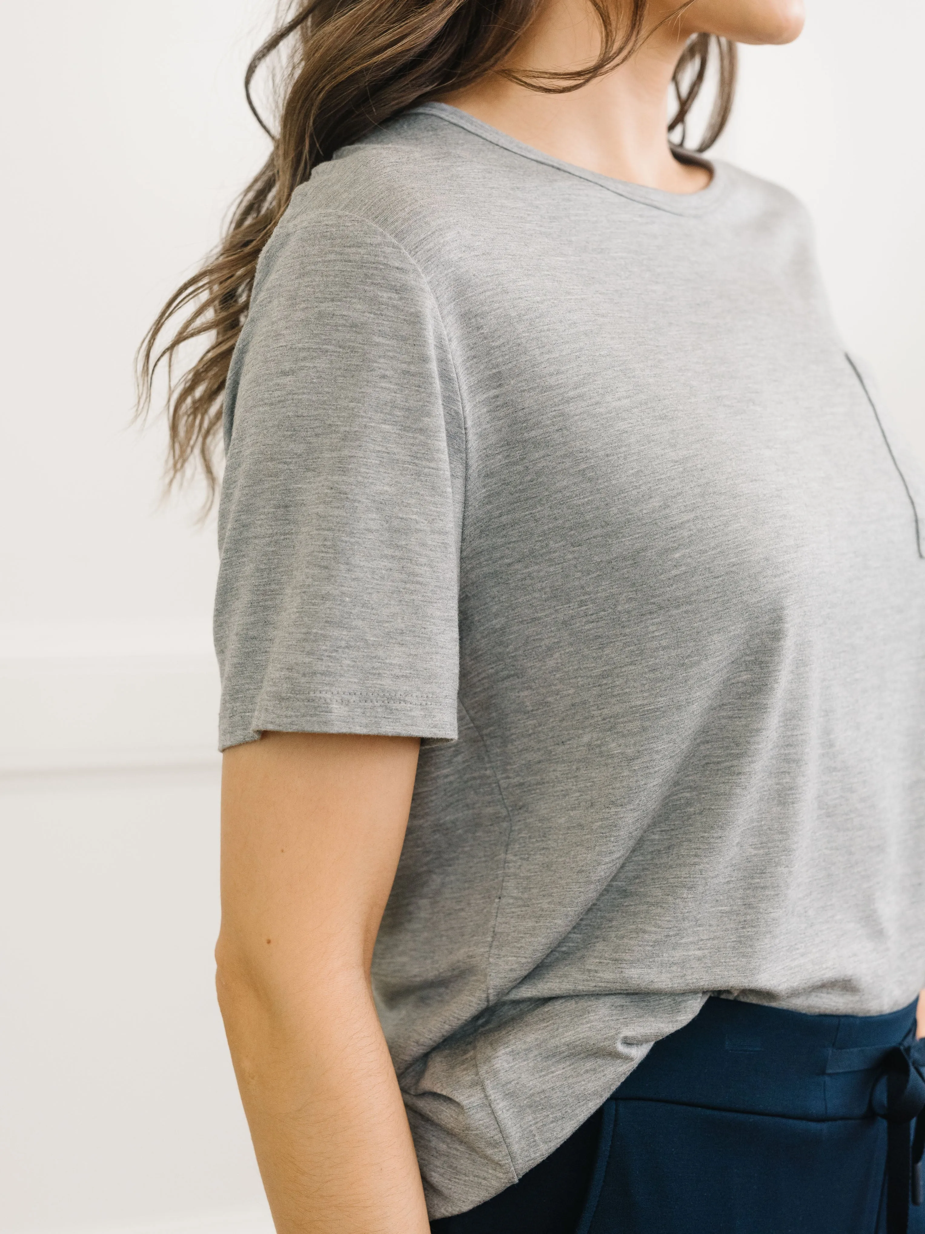 Women's Stretch-Knit Bamboo Lounge Tee