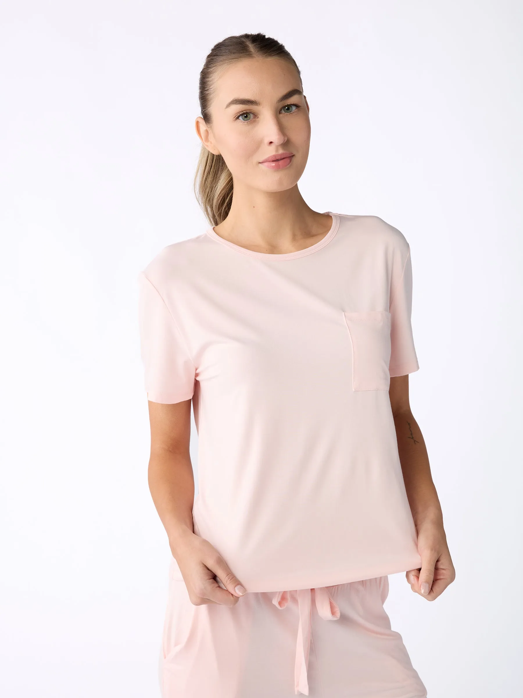 Women's Stretch-Knit Bamboo Lounge Tee