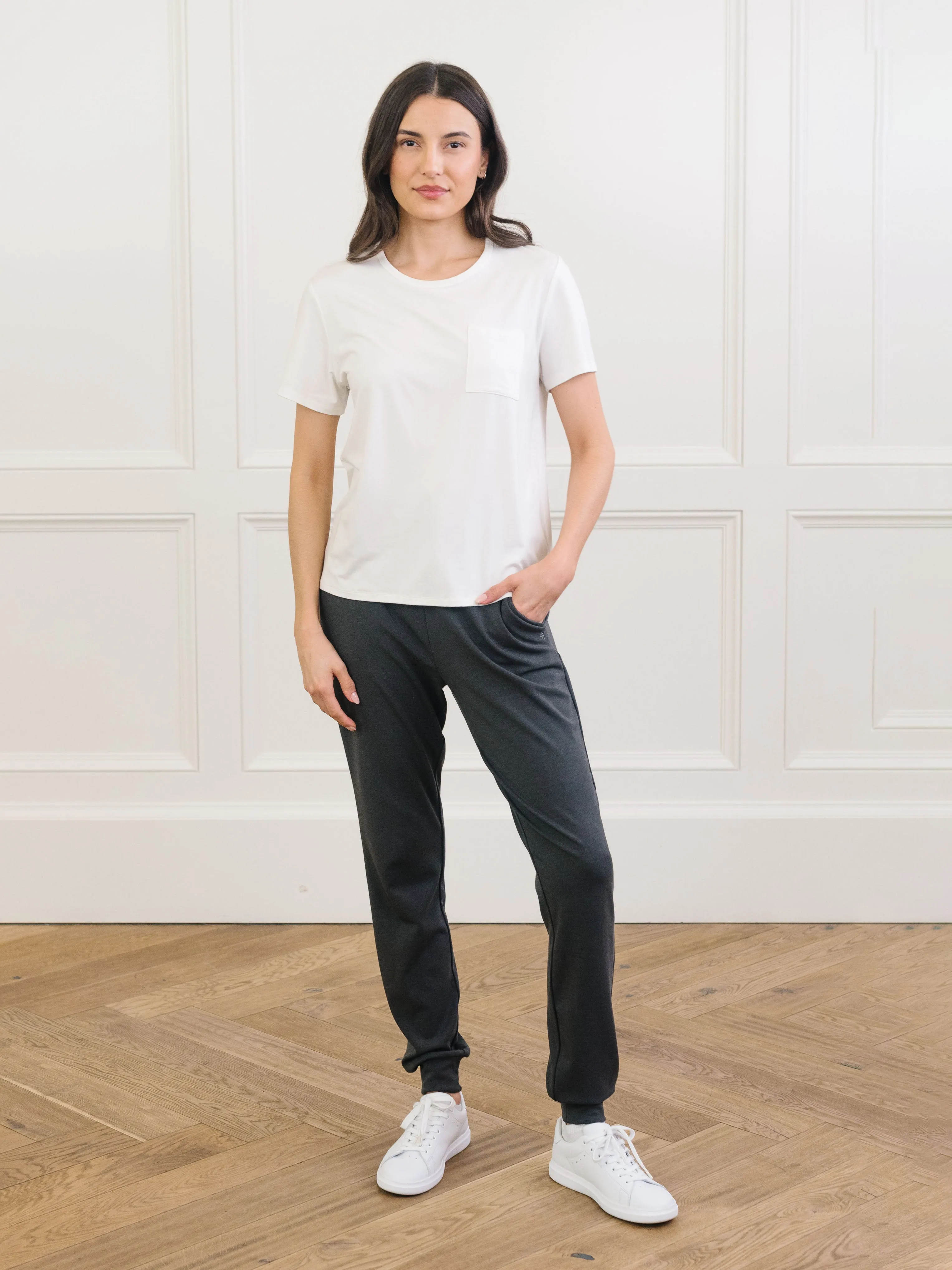 Women's Stretch-Knit Bamboo Lounge Tee