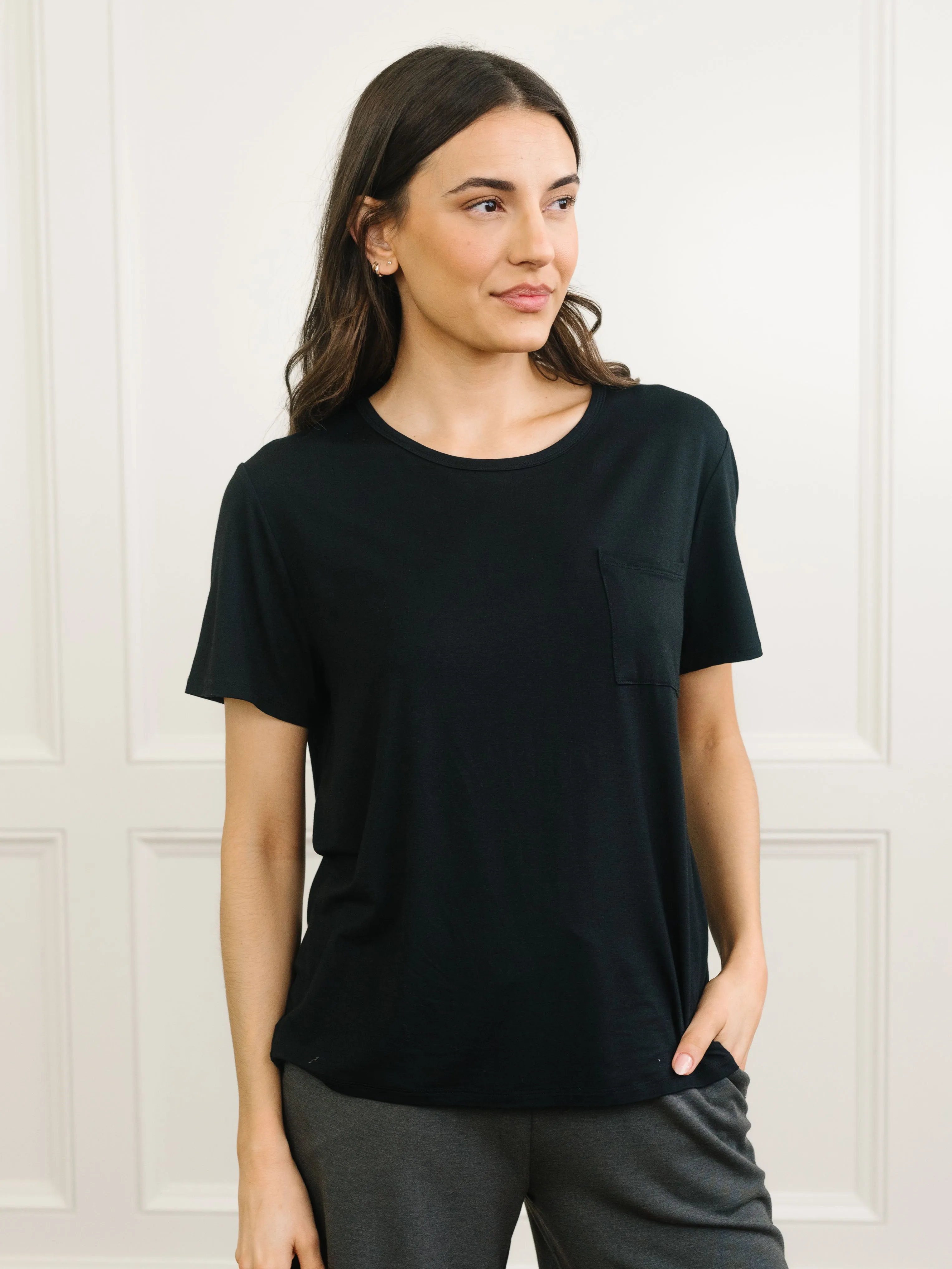 Women's Stretch-Knit Bamboo Lounge Tee