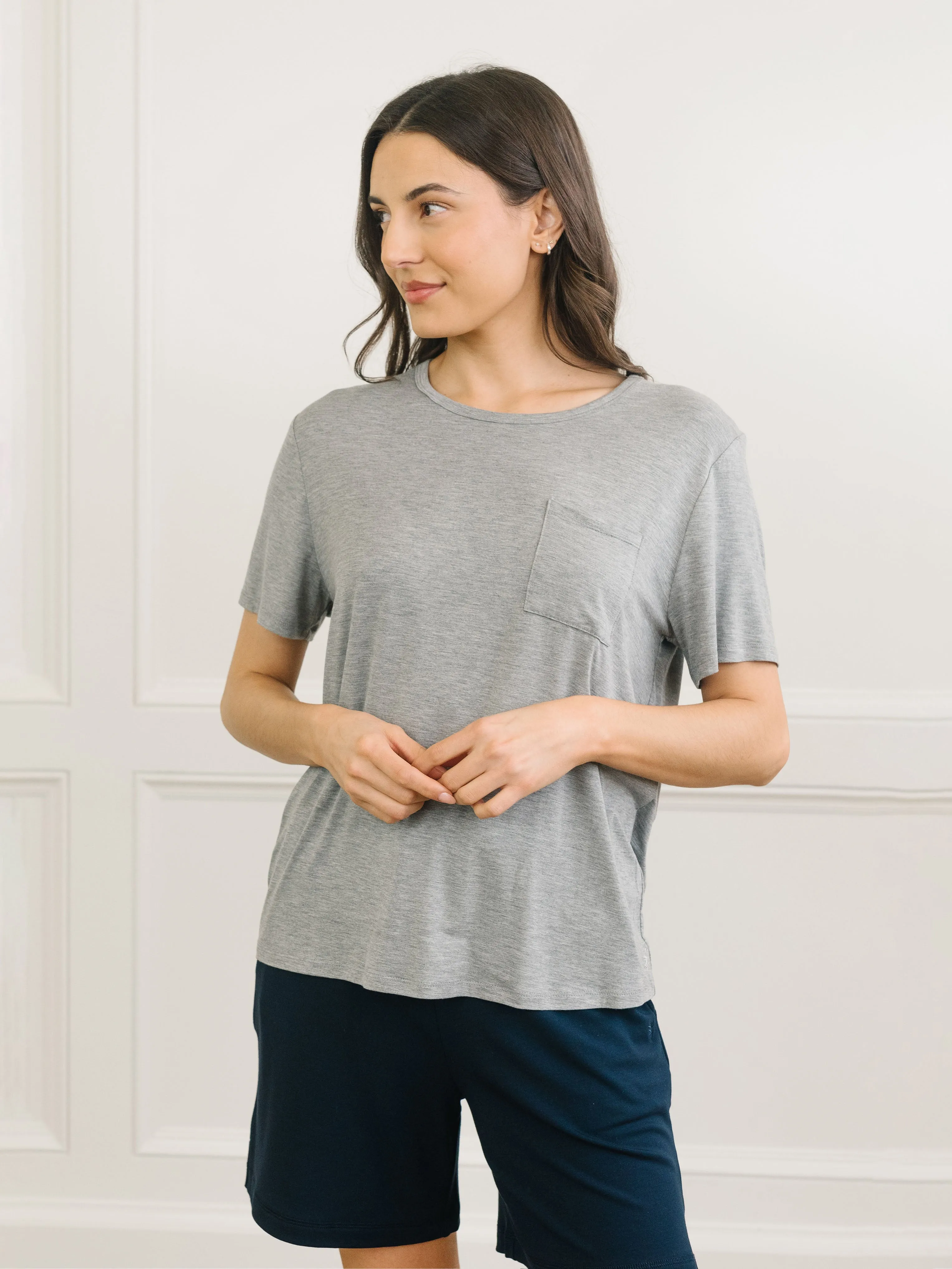 Women's Stretch-Knit Bamboo Lounge Tee