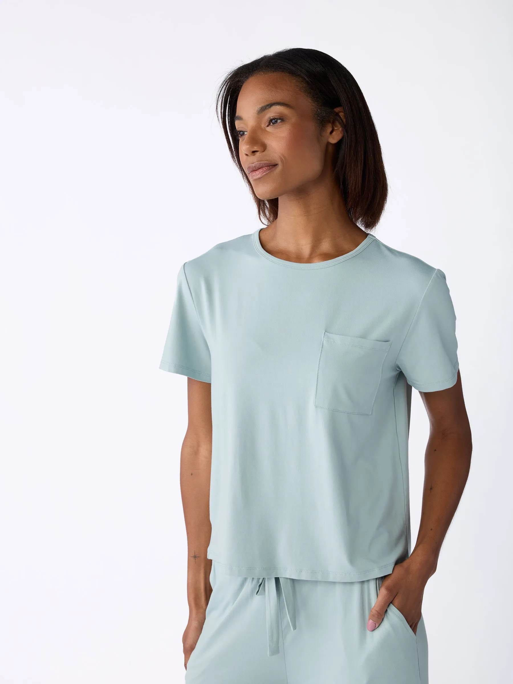 Women's Stretch-Knit Bamboo Lounge Tee