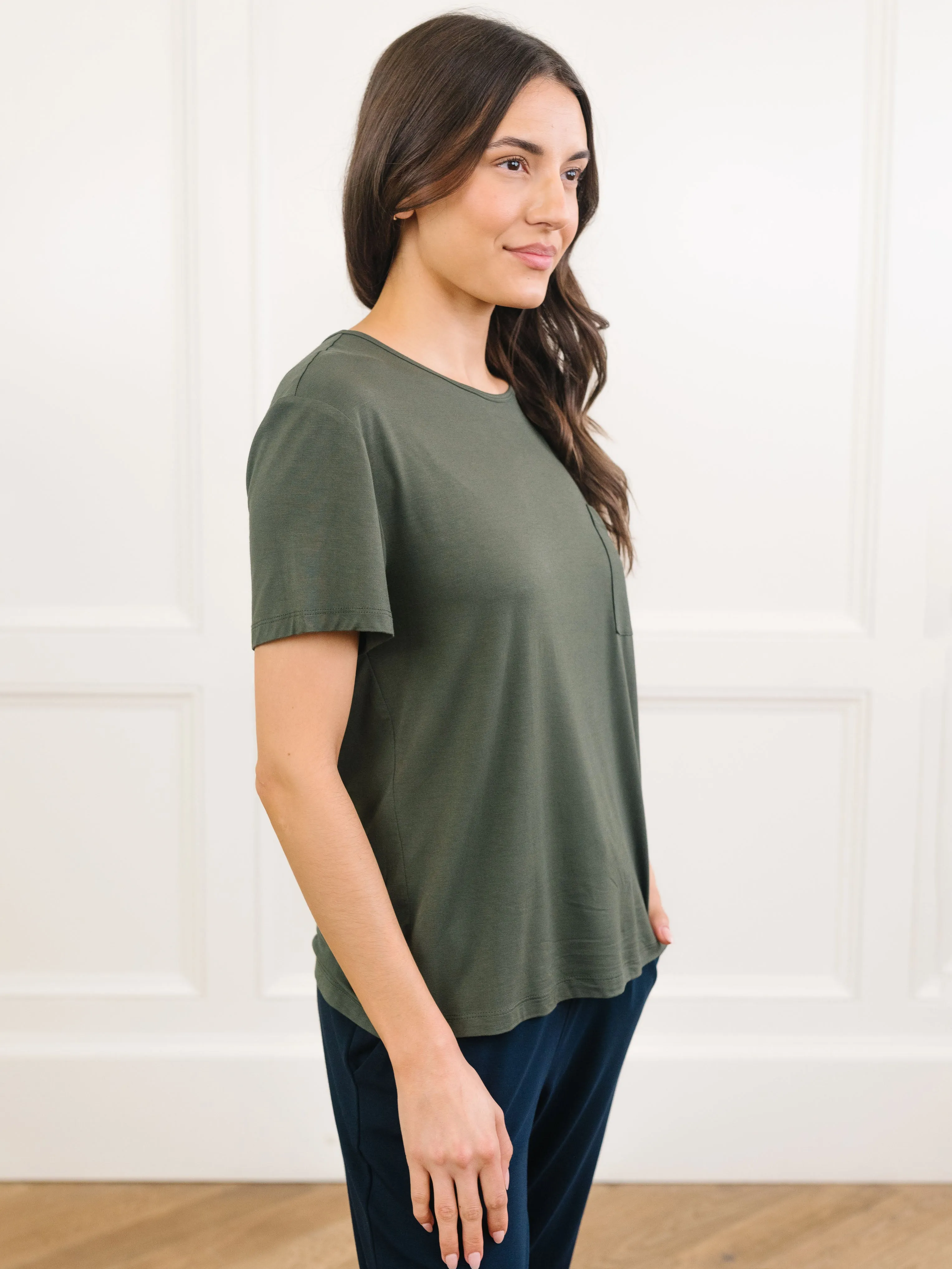 Women's Stretch-Knit Bamboo Lounge Tee