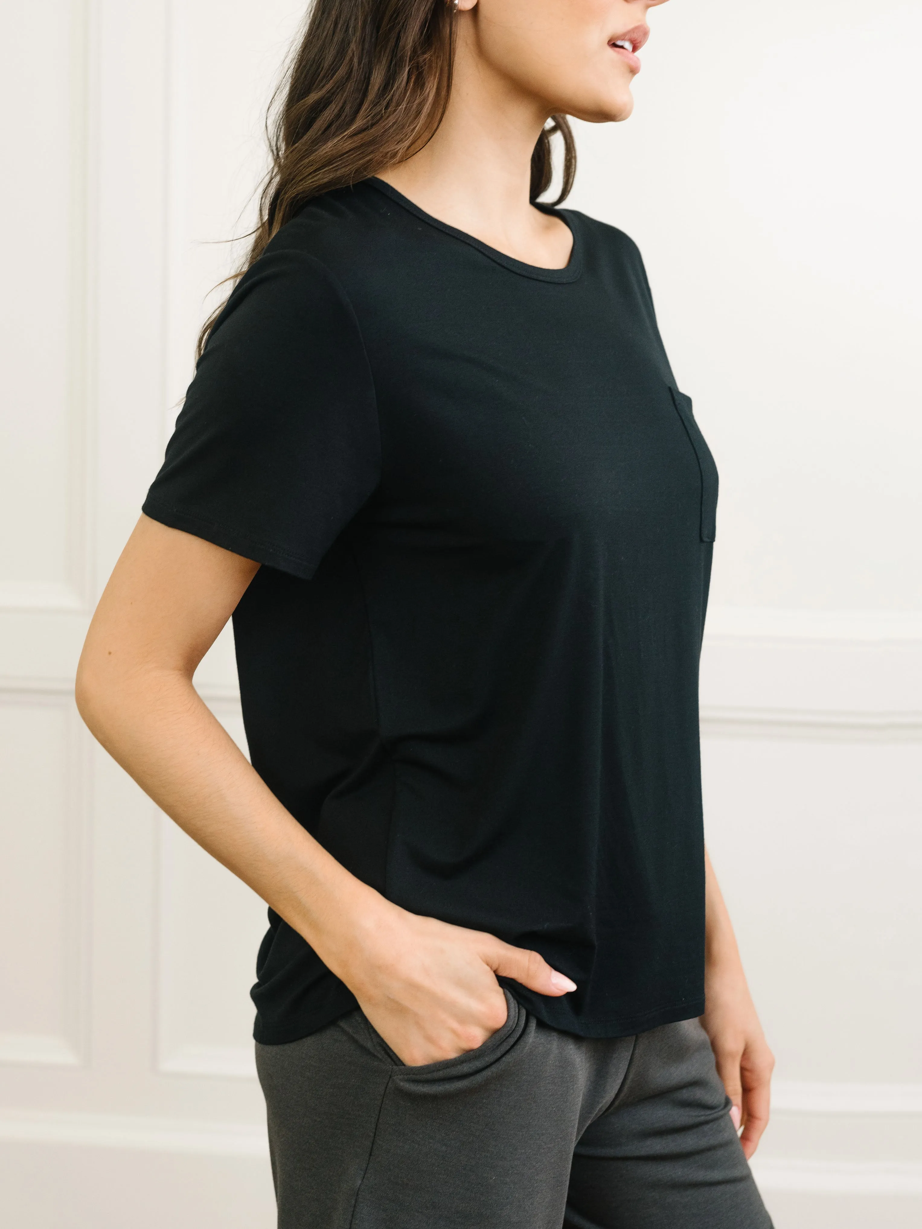 Women's Stretch-Knit Bamboo Lounge Tee