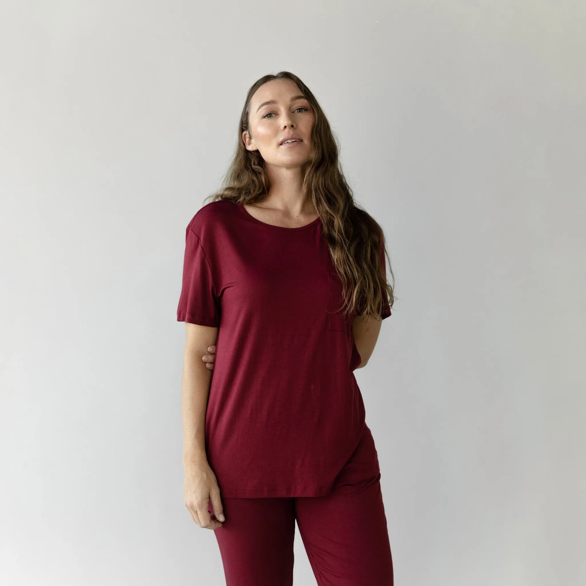 Women's Stretch-Knit Bamboo Lounge Tee