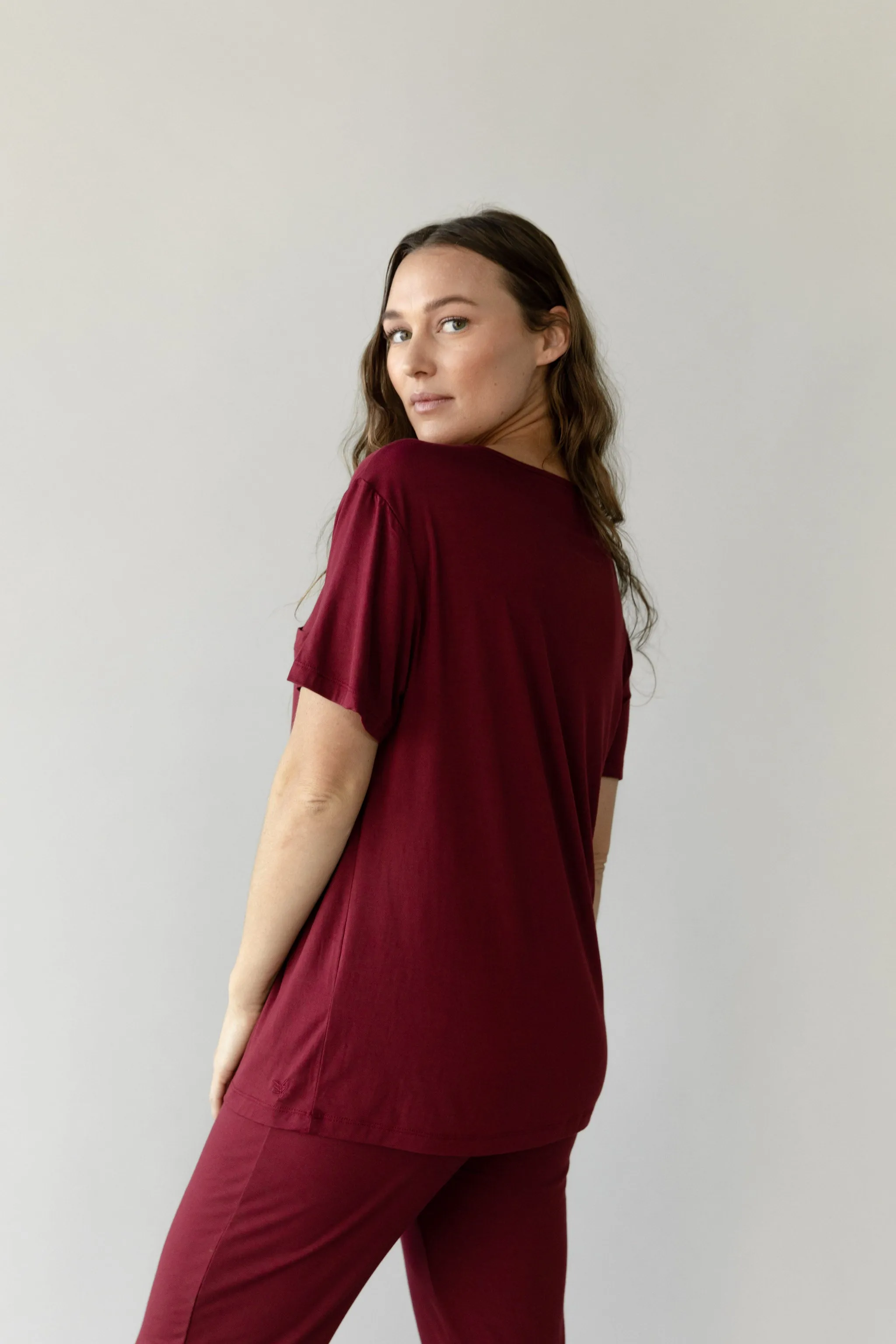 Women's Stretch-Knit Bamboo Lounge Tee