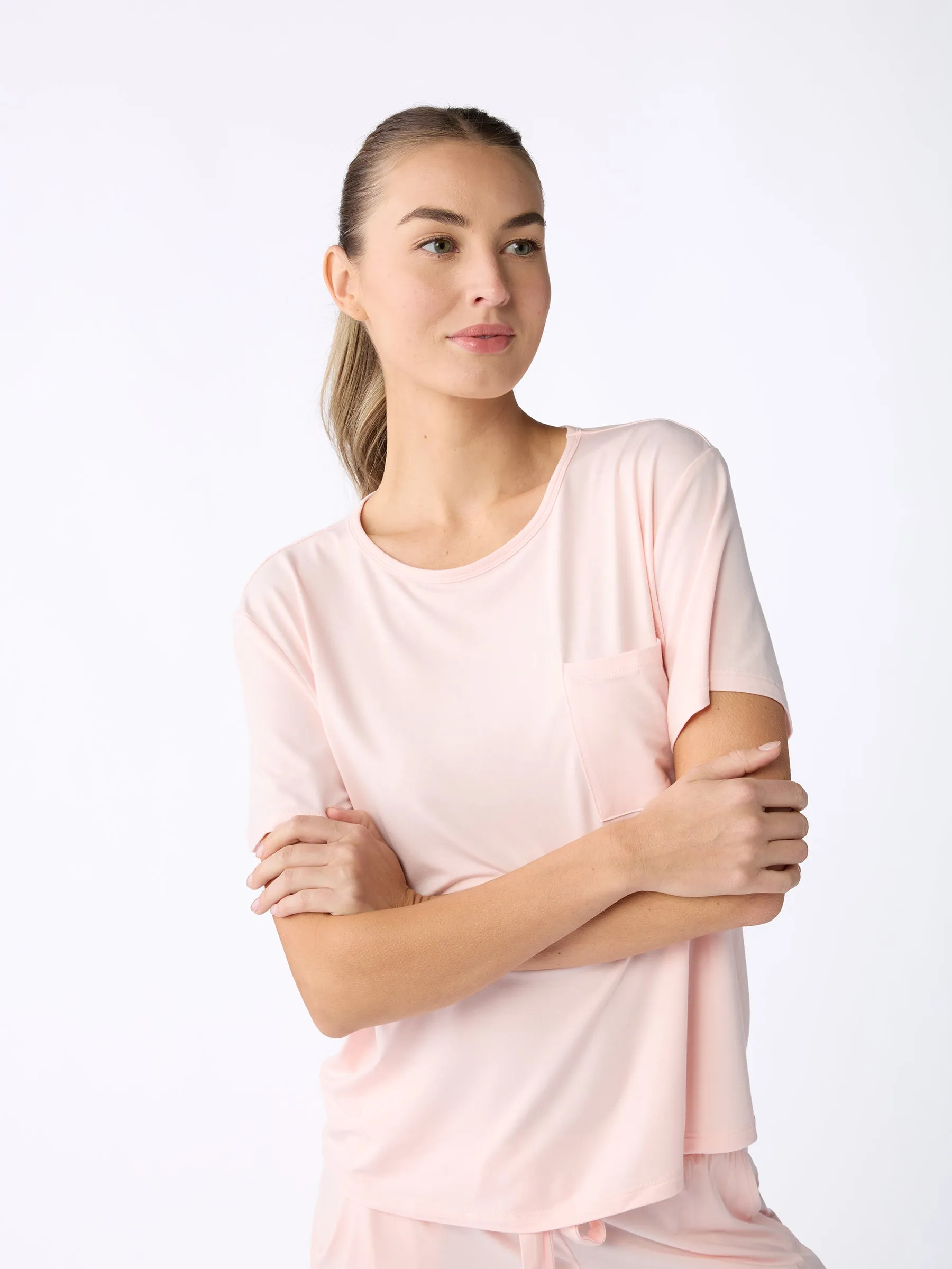 Women's Stretch-Knit Bamboo Lounge Tee