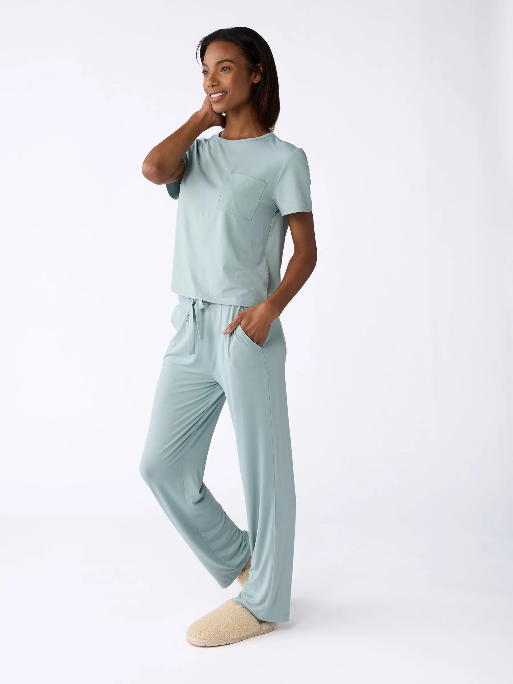 Women's Stretch-Knit Bamboo Lounge Tee