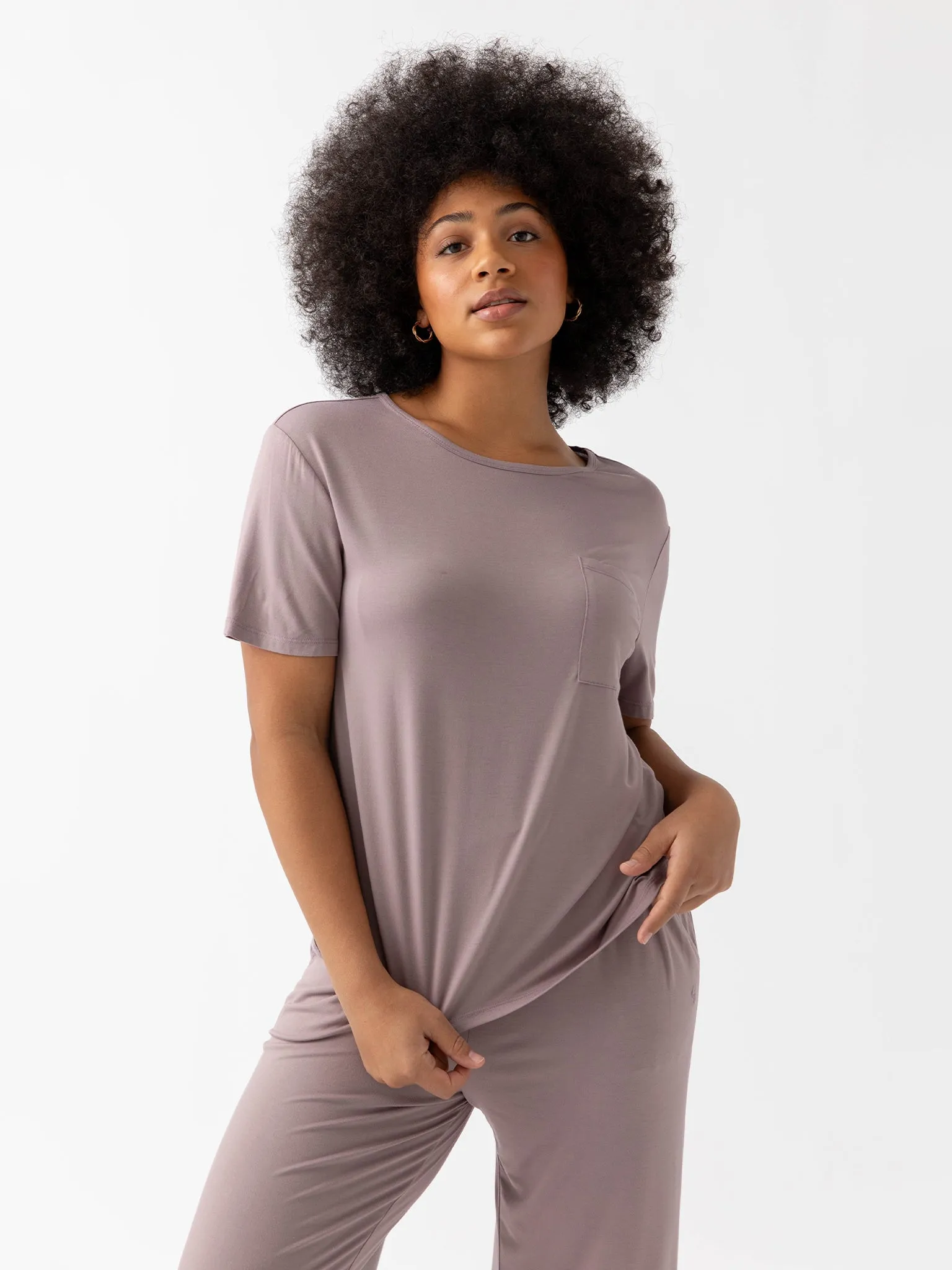 Women's Stretch-Knit Bamboo Lounge Tee