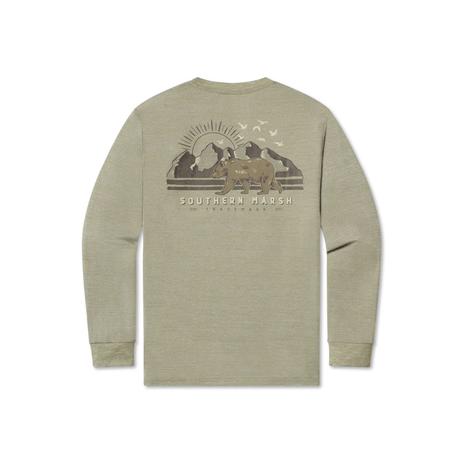 Youth FieldTec™ Heathered Performance Tee - Bear - Long Sleeve