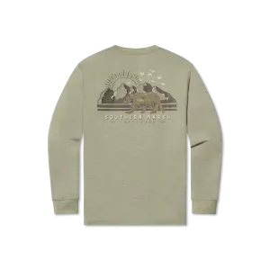 Youth FieldTec™ Heathered Performance Tee - Bear - Long Sleeve