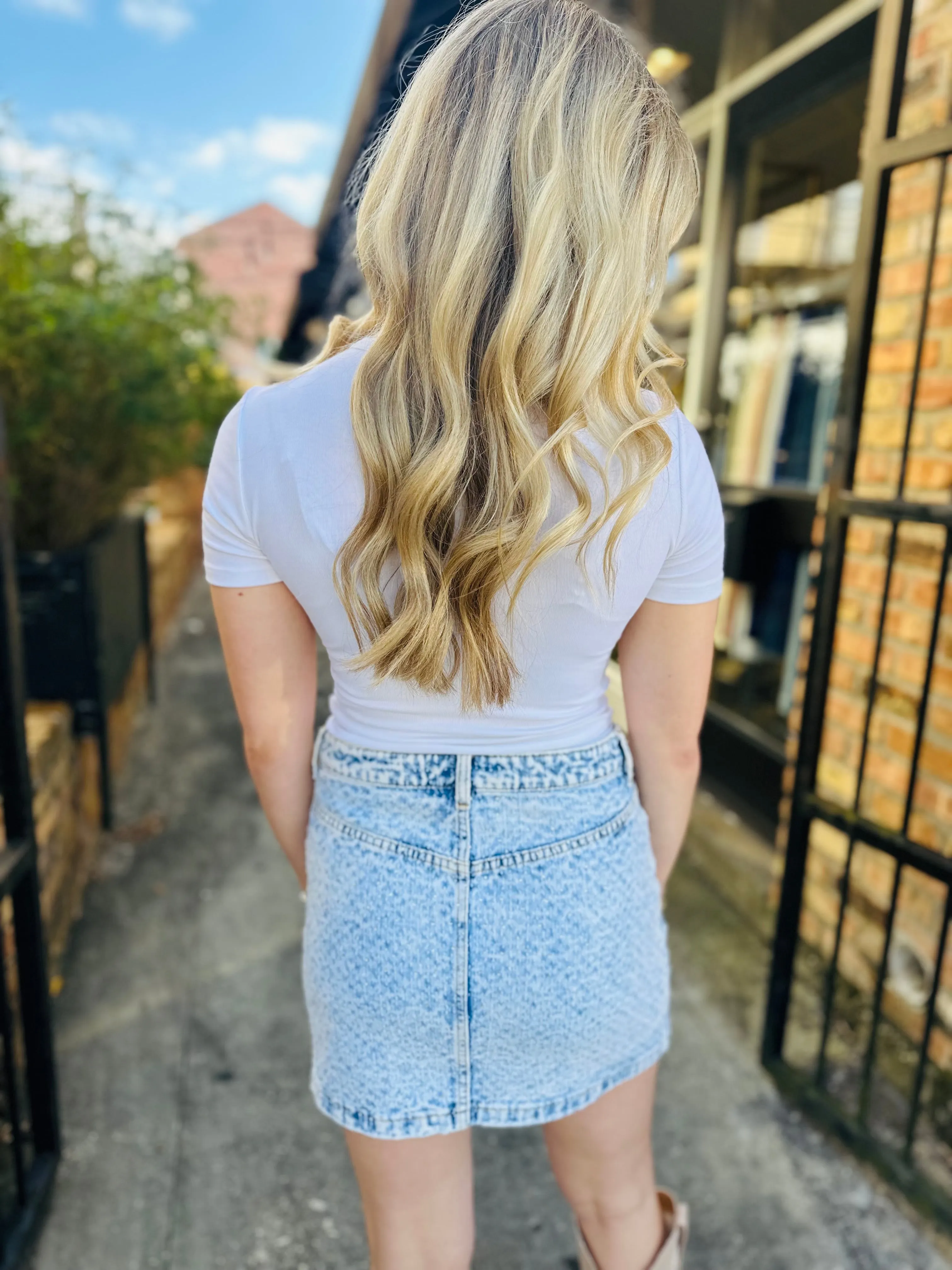 Z Supply Second Skin Crew Tee- White